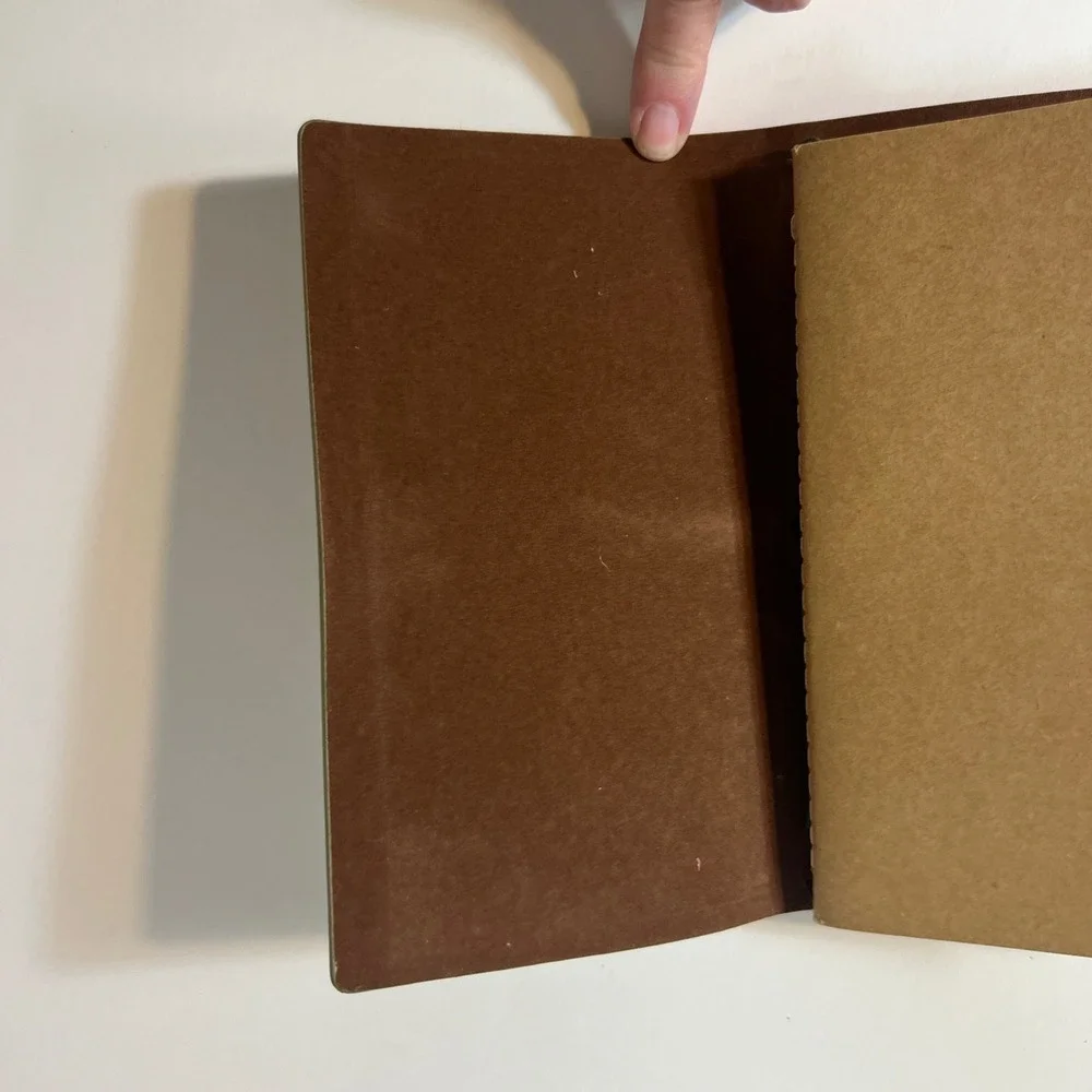 Classic Olive Green Softcover Travel Notebook with Elastic Closure